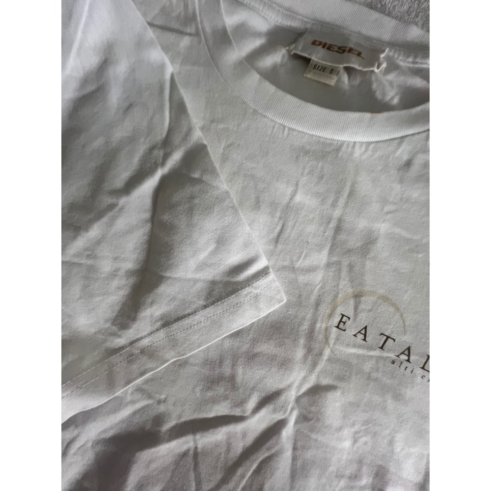 Diesel‎ x Eataly White Graphic T-Shirt Mens Small Made in Italy Baking Pastry